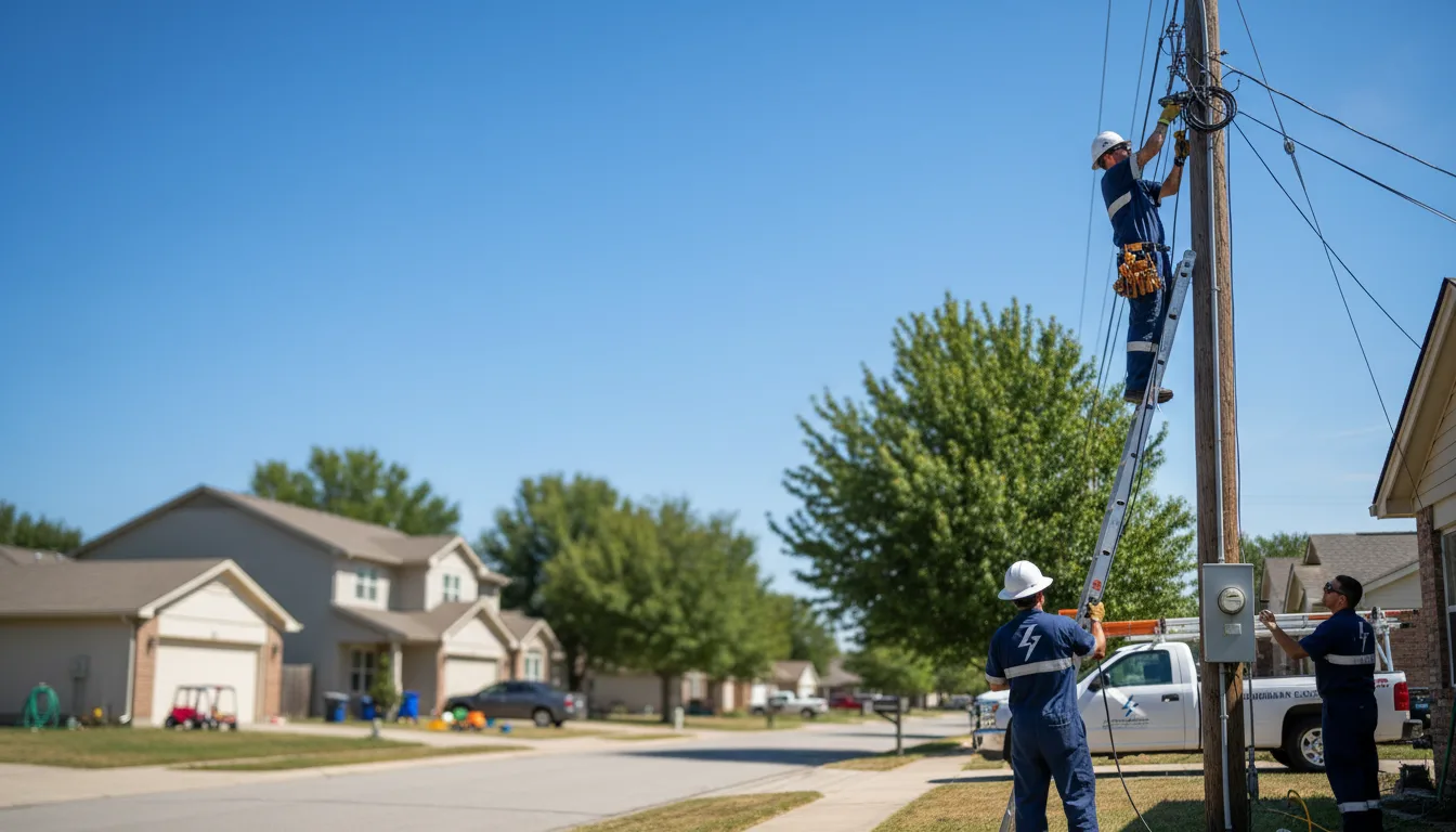 Residential electrician providing installation services in Arenzville, IL